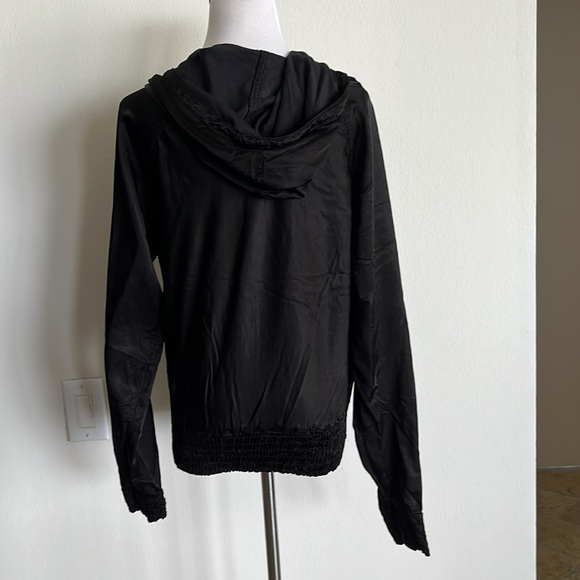 Woman’s  deha hoodie, jacket size medium, black satin, active sport - Picture 7 of 9